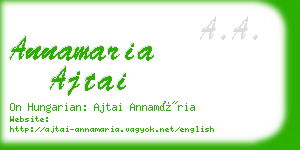 annamaria ajtai business card